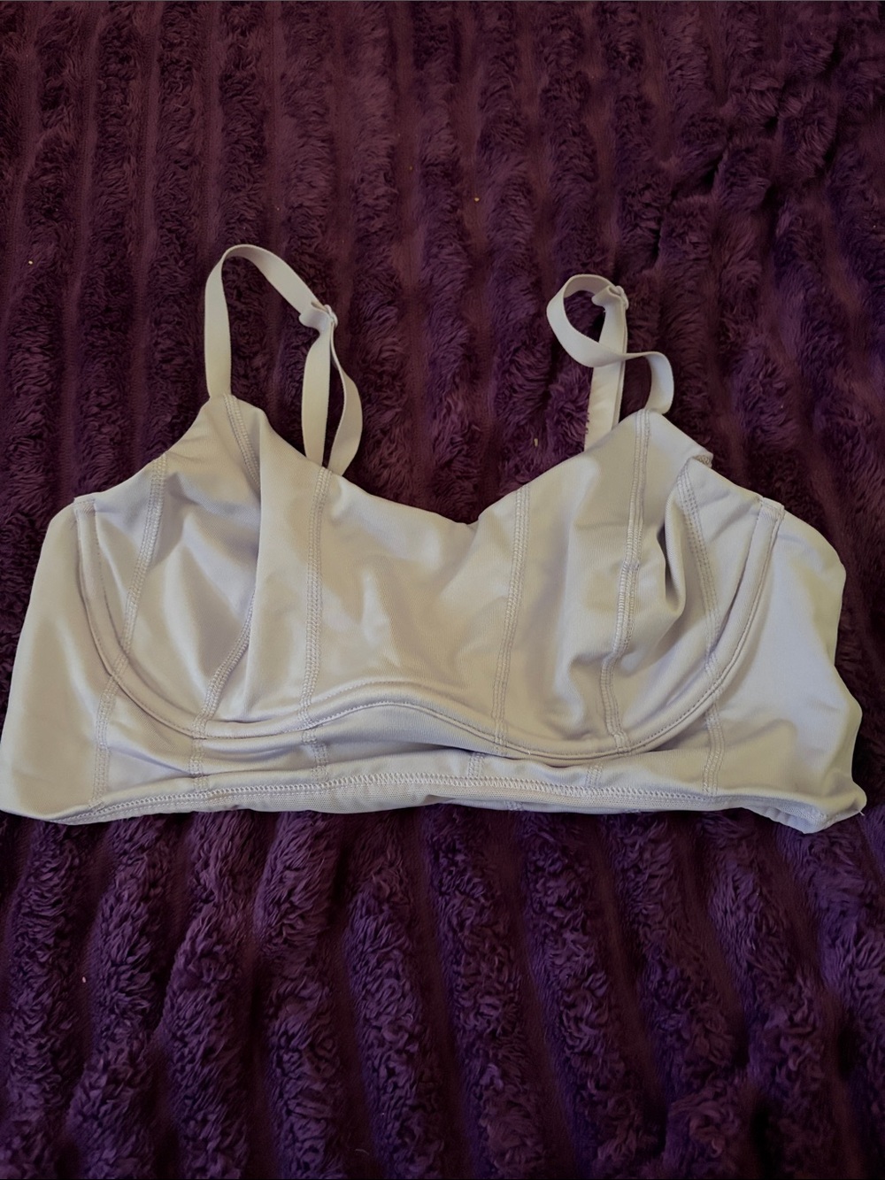 PINK Victoria's Secret Light Gray Seamless Wire-Free Bralette